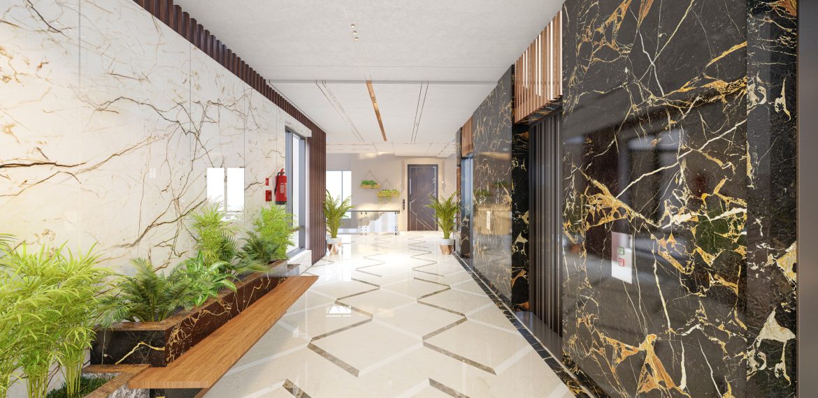 Experience elite vertical mobility in Karachi! Al Fatah Icon features high-speed elevators and premium building infrastructure for the 1740 sq. ft. 4-bed units.