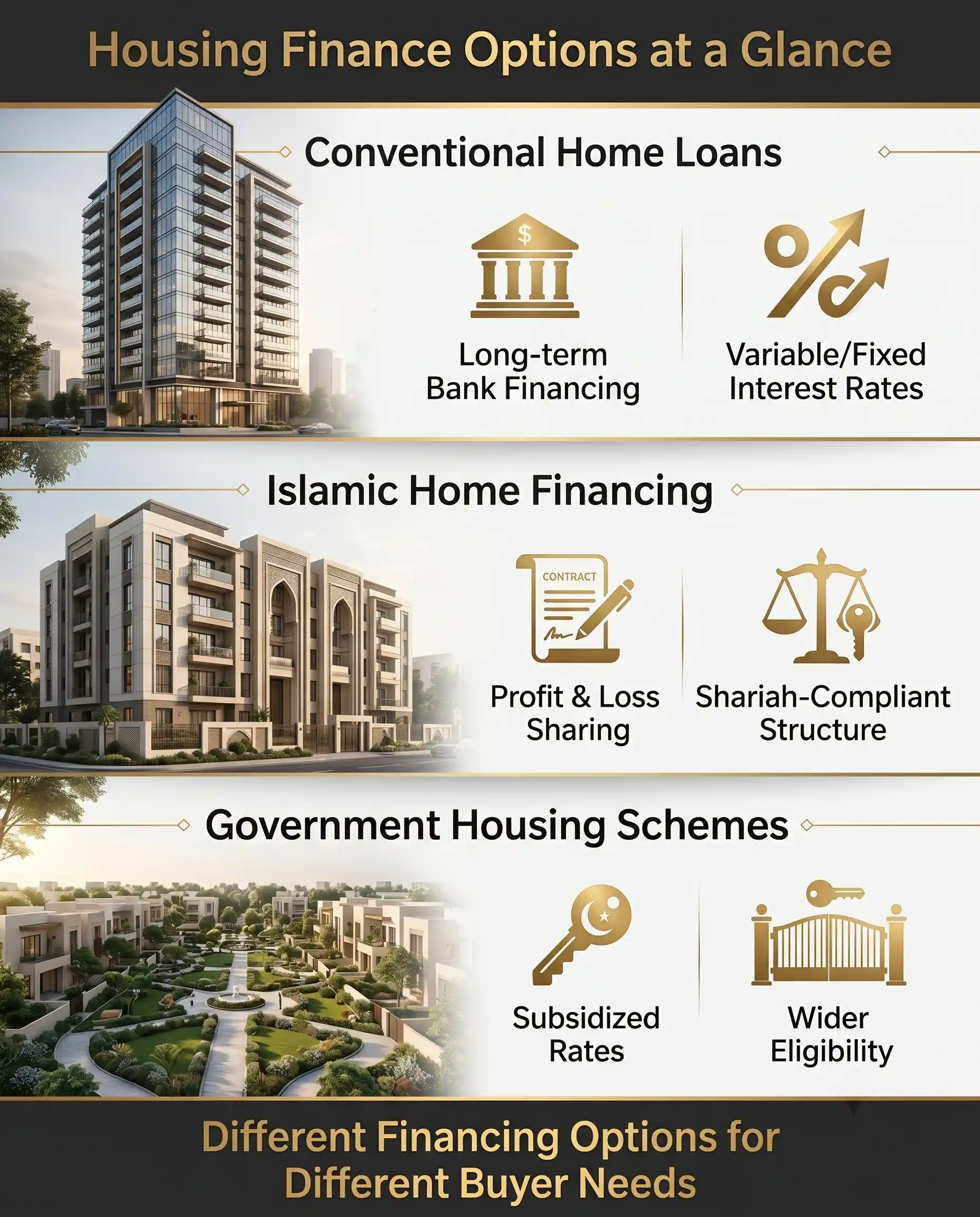 Karachi Housing Finance Scheme Options at a Glance