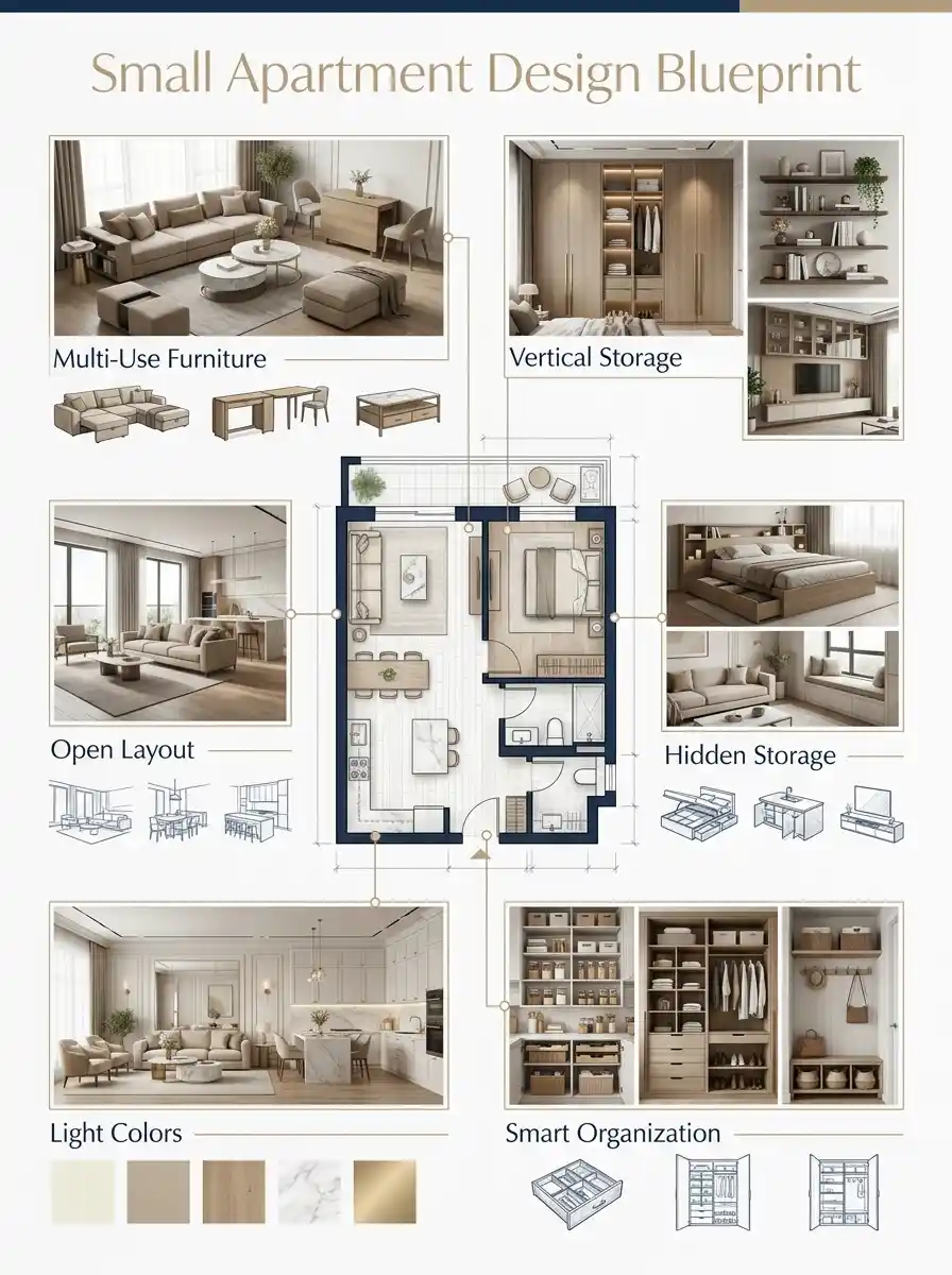 Small Apartment Design Blueprint